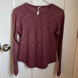 Lululemon long sleeve maroon with thumb holes